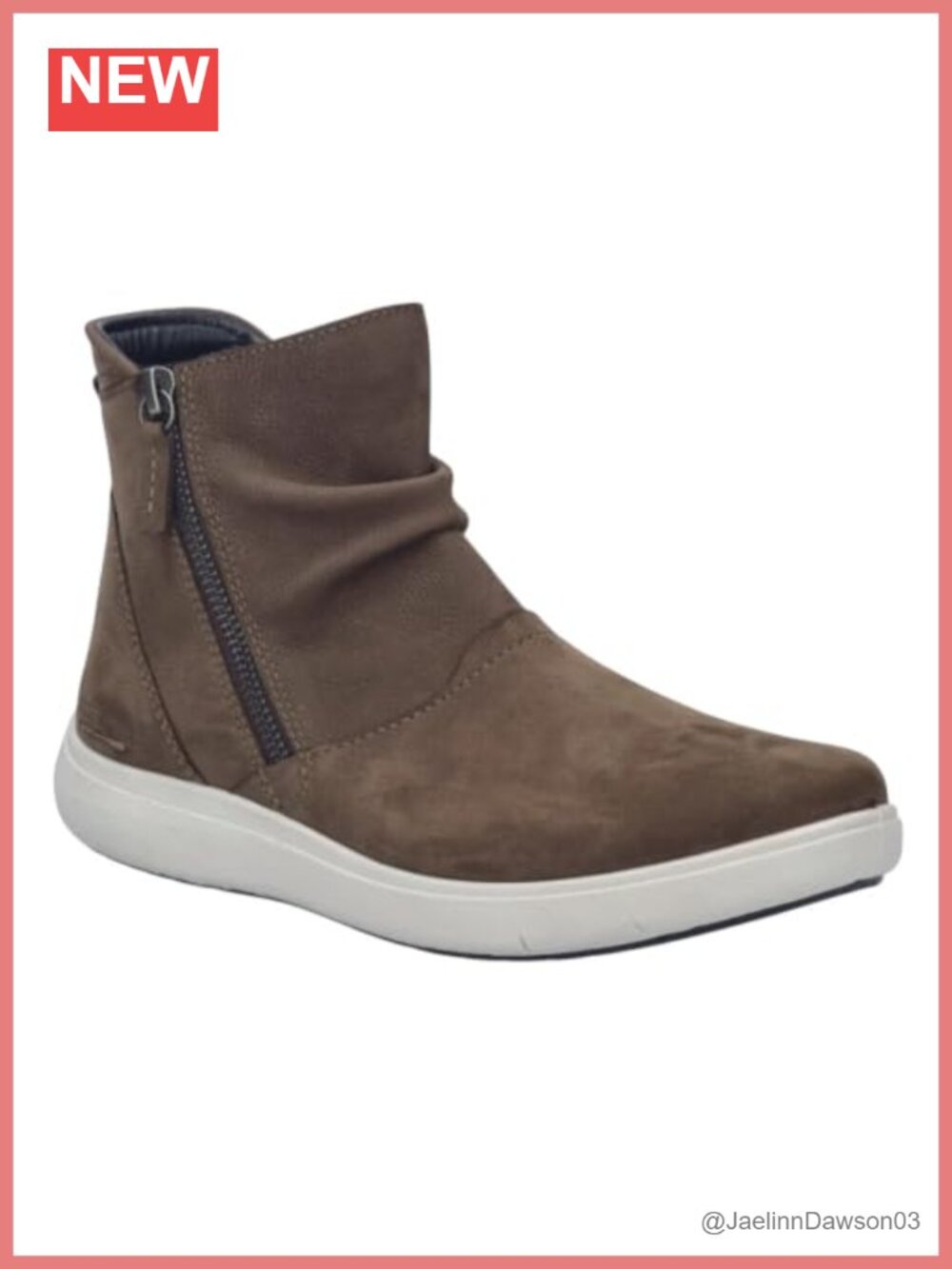 Josef Seibel Megan 12 Leather Ankle Bootie Zip Closure